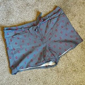 Tie Waist Shorts with Pattern and 5” Inseam from Loft
